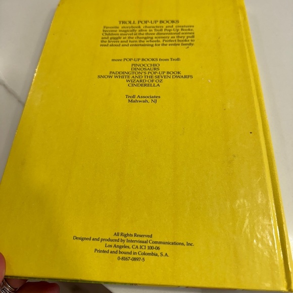 Vintage 1980s Wizard of Oz Pop-Up Book story dorothy Troll Associates wicked - Picture 6 of 10